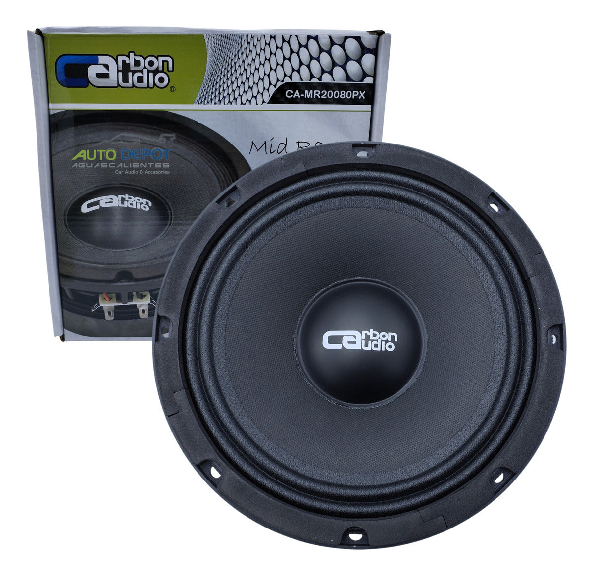 Medio Rango 8 In Carbon Audio 2000w Camr20080px 1pz Color Negro