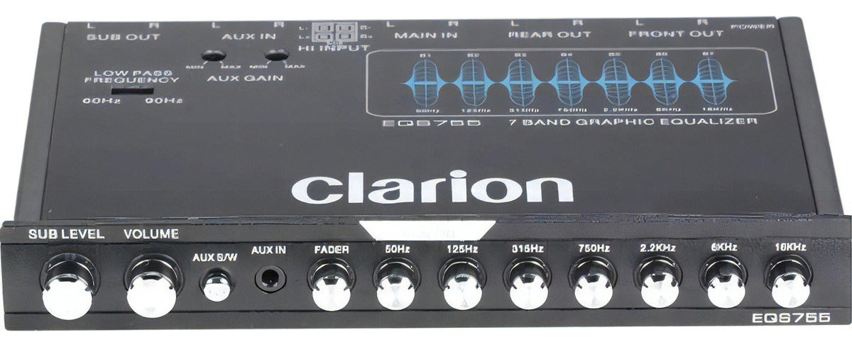 Ecualizador Grafico Clarion Eqs755 - 7 Bandas Eq 8 Volts Rca