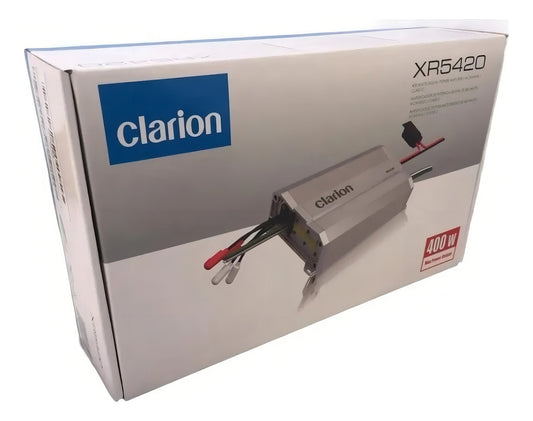 Amplificador Clarion Xr5420 4 Canales Clase D 400w Max Color Plata