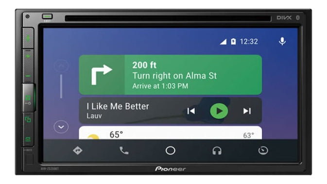 Autoestéreo Pioneer Avh-z5250bt Pantalla 6.8 Color Negro