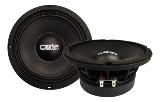 Bocina Tipo Midrange Carbon Audio Ca-mr15065px Para Auto/camioneta Color Negro De 4 6.5  X 6.5  X 6.5   X 2 Unidades