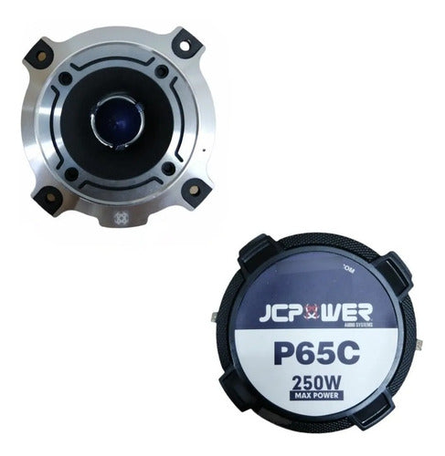 Set De Medios Rangos Jc Power P65c 6.5 Open Show 1200w Max Color Negro