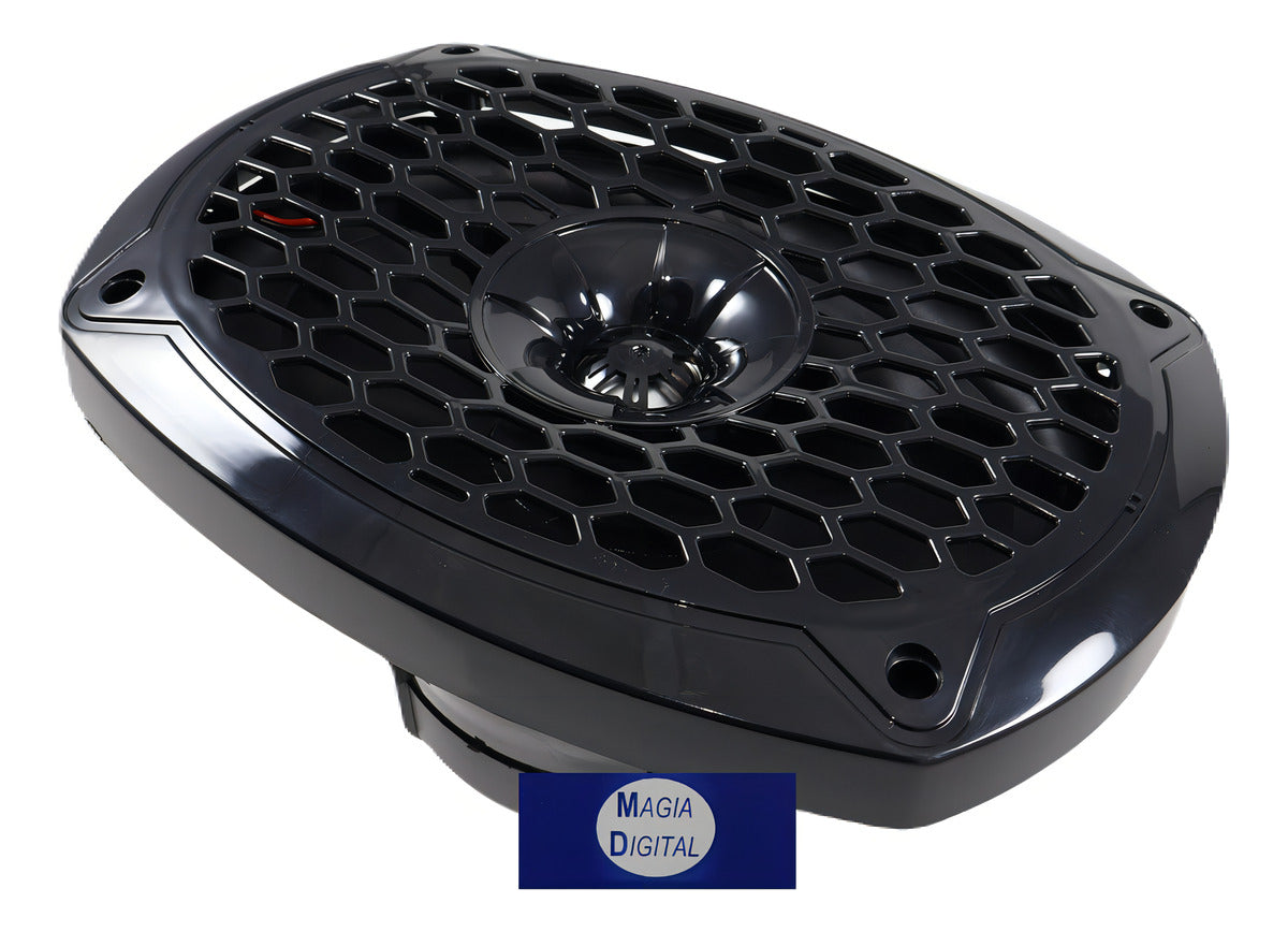 Bocina Carbón Audio 6x9 Serie Entry Off-road 600w Max Power Color Negra