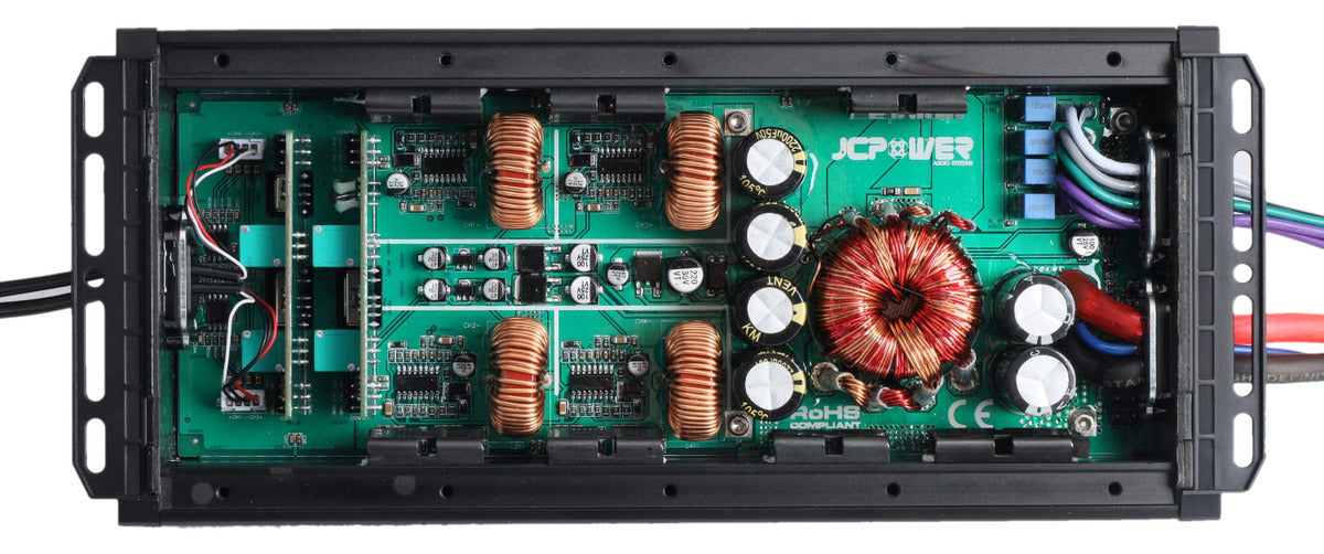 Amplificador Marino Jc Power Mrx-1000.4d 1000w Max 4 Canales Color Negro