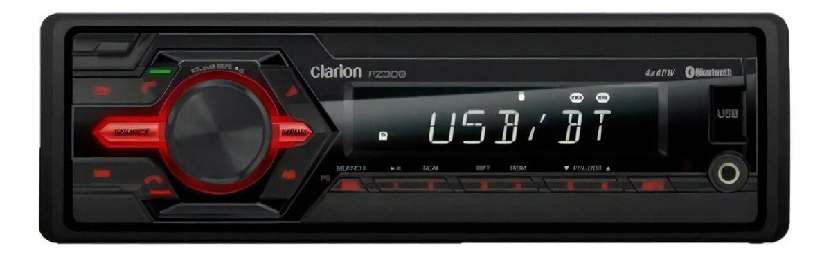Autoestéreo Para Auto Clarion Fz309 Con Usb, Bluetooth Y Lector De Tarjeta Sd