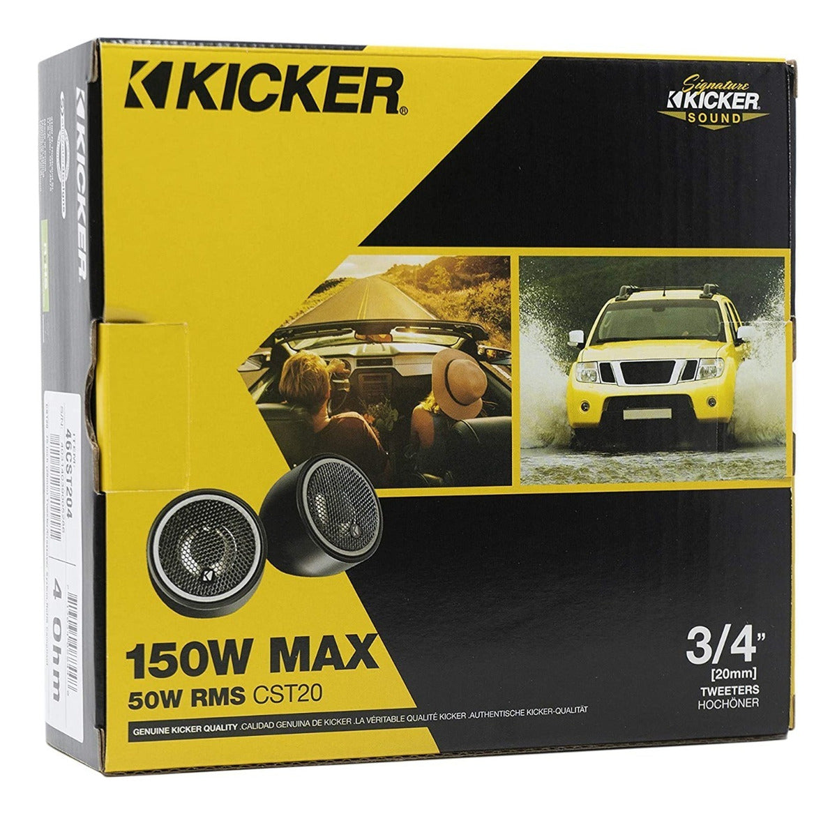 Tweeters Kicker Cst204 De Cupula 3/4 Pulgadas 50w Rms 20mm