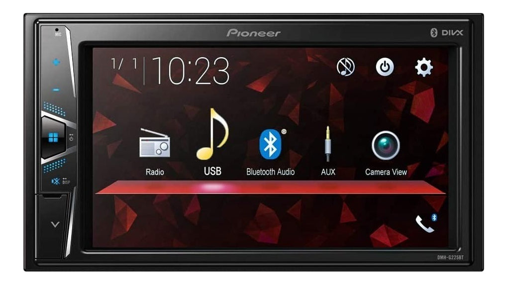 Auto Estereo Bluetooth Pantalla Touch Pioneer Dmh-g225bt Color Negro