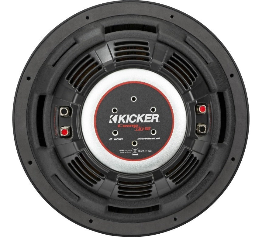Woofer Kicker Plano Comprt 43cwrt122 12 Pulgadas 1000w 2 Ohm Color Gris Oscuro