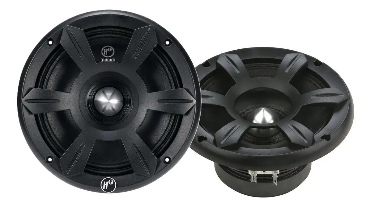 Set De Medios Hf Audio 6.5 400 Watts 2 Vías Hf-w6pro