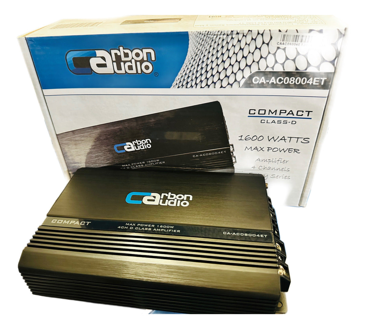 Amplificador 4canales Carbón Audio Compact Caac08004et 1600w