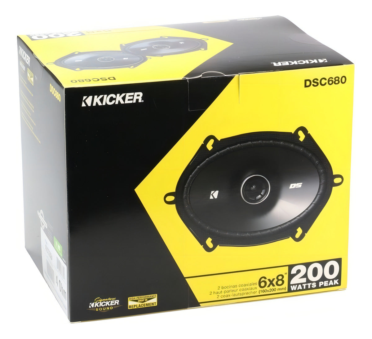 Bocinas Kicker Dsc6804 200w Max 6x8 5x7 Ford Color Negro
