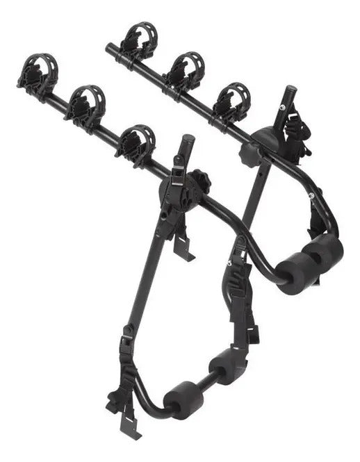 Rack De Cajuela Para 3 Bicicletas Negro, Capacidad 57 Kg