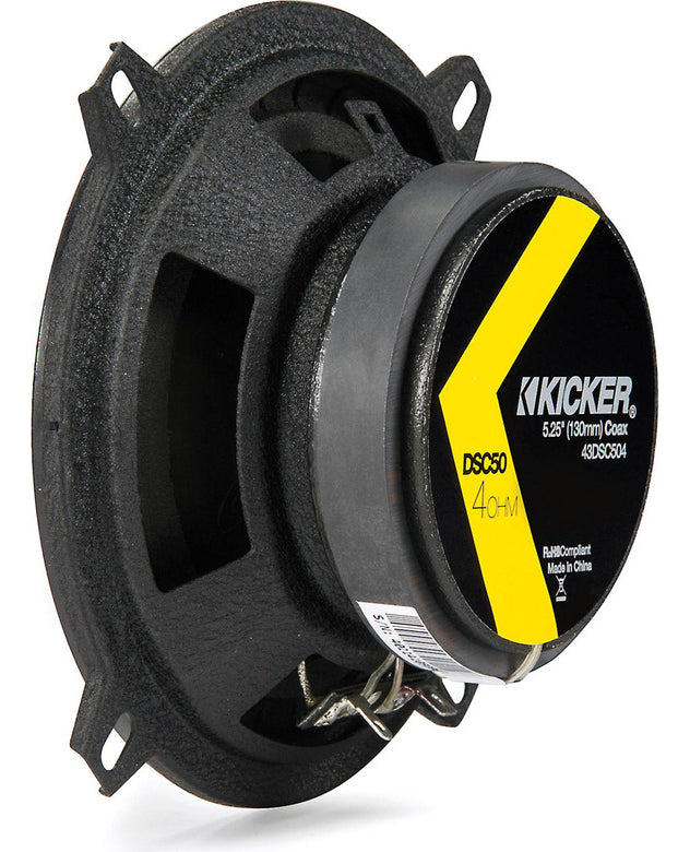 Kicker Bocinas 5 1/4 Dsc504 Dsc50 200w Max 2 Vias Coaxiales Color Negro