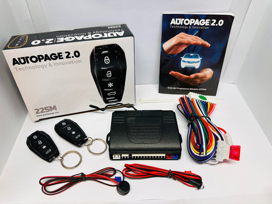 Alarma Autopage 225m 2 Controles Sensor De Golpes Automotriz