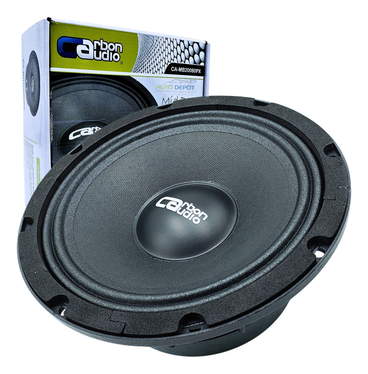 Medio Bajo De 8 PuLG 200w Carbon Audio Camb20080px #1pz Color Negro