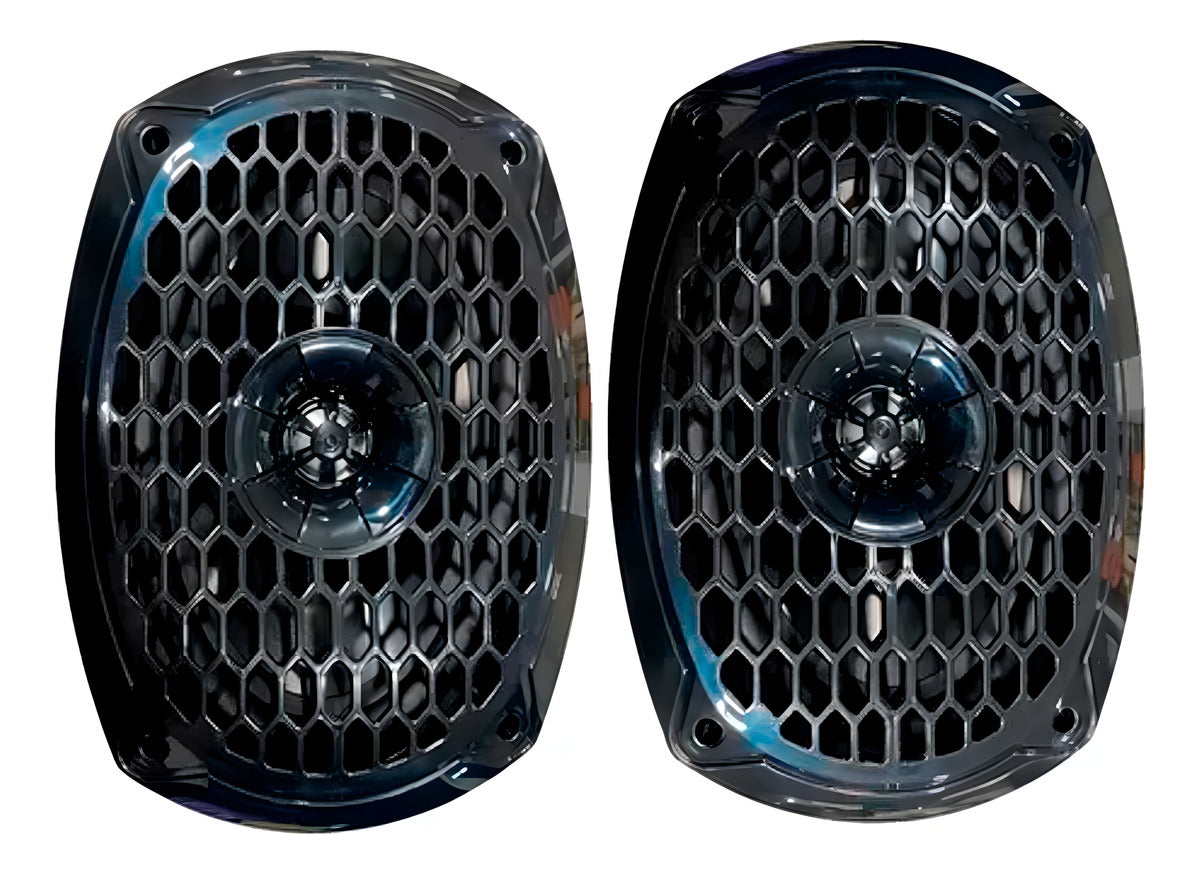 Bocina Carbón Audio 6x9 Serie Entry Off-road 600w Max Power Color Negra