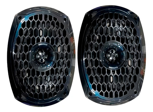 Bocina Carbón Audio 6x9 Serie Entry Off-road 600w Max Power Color Negra