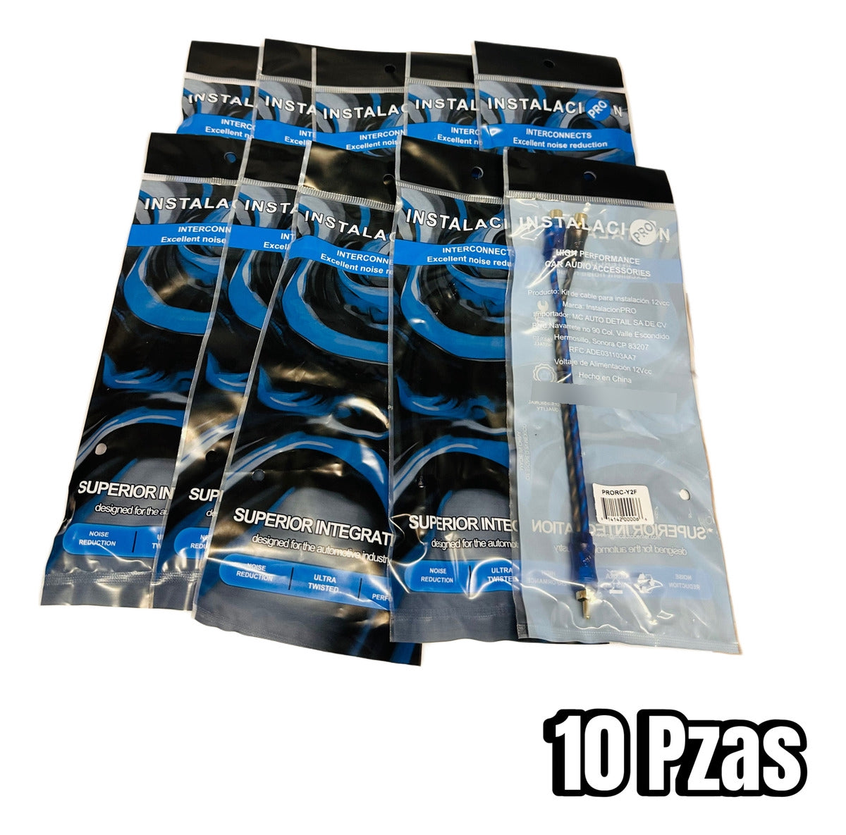 Cable Rca Y Ipro 2 Hembras 1 Macho Prorcy2f Paquete 10 Pzas