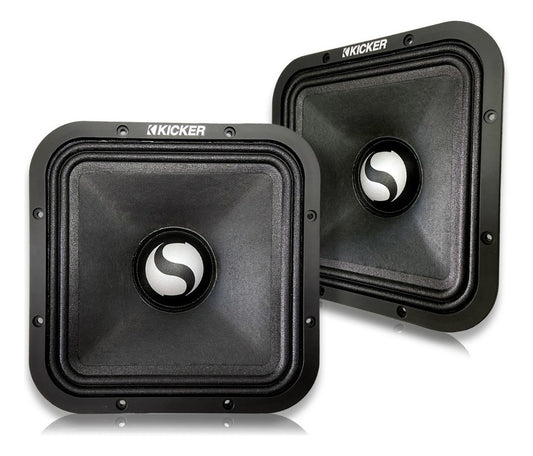 Bocina Tipo Medio Rango Kicker St7mr Para Auto/camioneta Color Negro De 4 7  X 2 Unidades