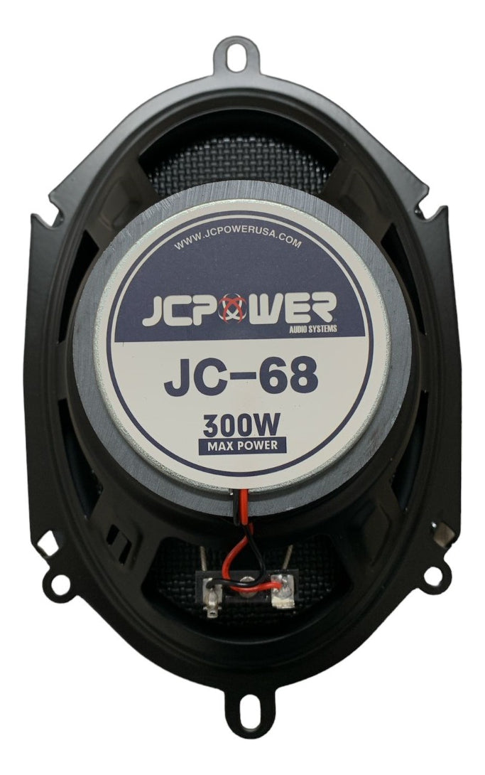 Bocinas Jc Power Jc-68 6x8 Pulgadas 2 Vías 300w Max Color Negro