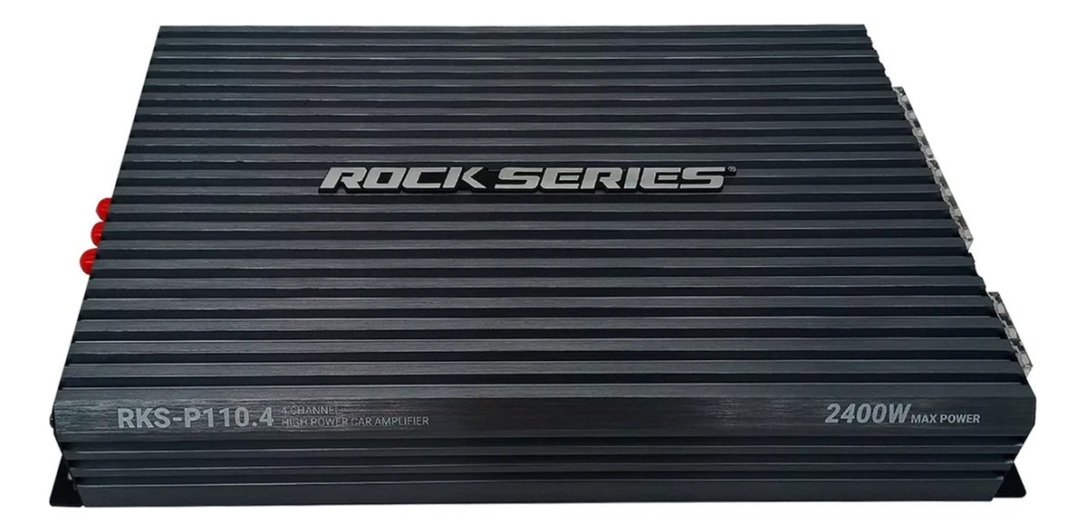 Amplificador De 4 Canales Clase A/b De 450 Watts Rms A 4 Ohm X 2, 2400 Watts Maximons Rock Series Rks-p110.4