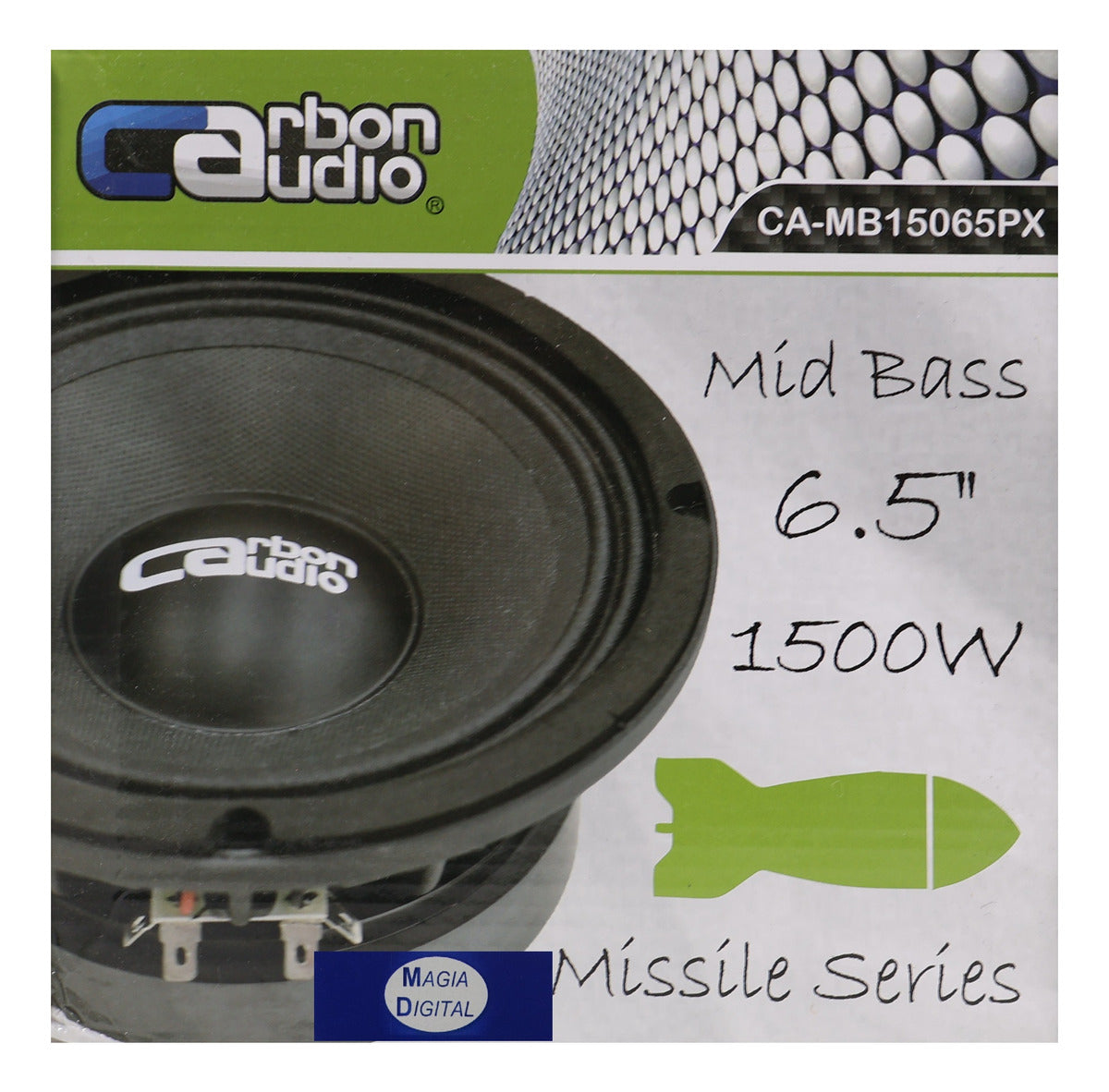 Medio Bajo De 6.5 PuLG 150w Carbon Audio Camb15065px #1 Pz Color Negro