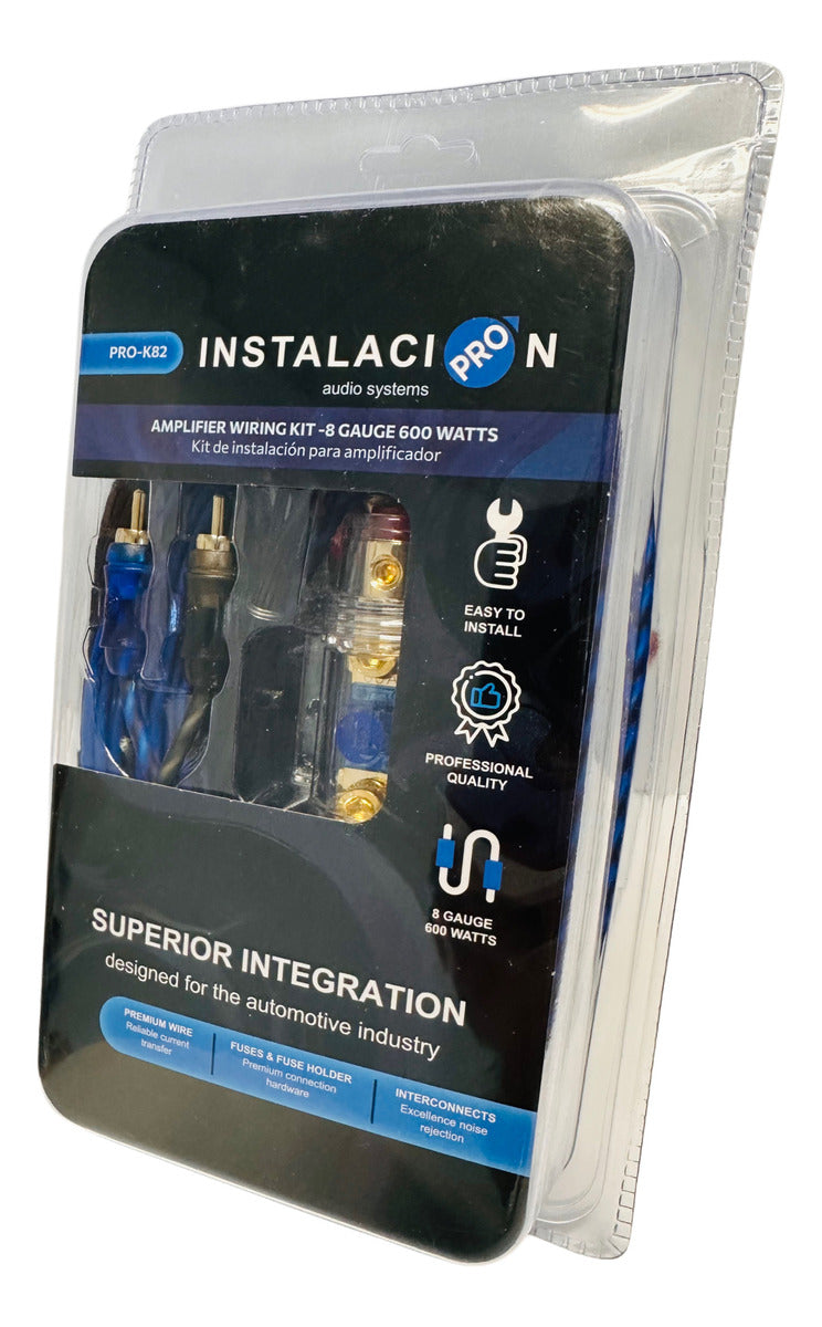 Kit De Instalación Pro Calibre 8 Para Amplificador Flexible