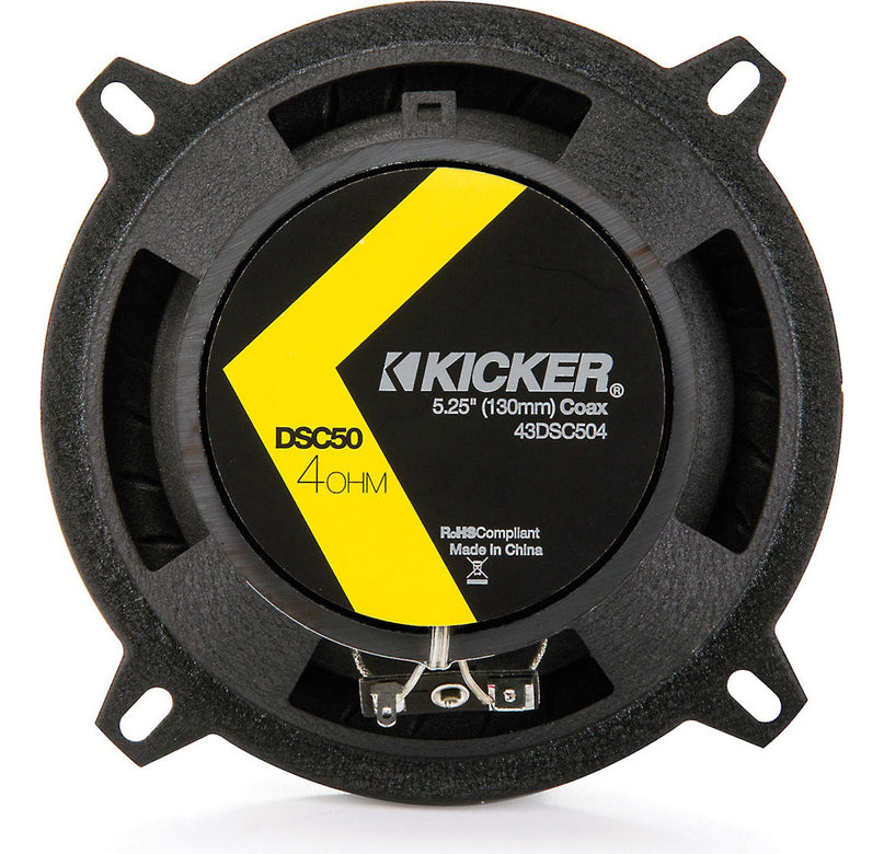 Kicker Bocinas 5 1/4 Dsc504 Dsc50 200w Max 2 Vias Coaxiales Color Negro