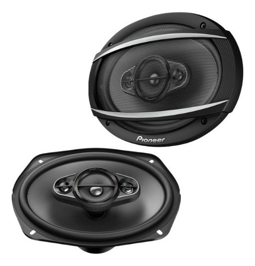 Parlantes Auto Pioneer 6x9 6977 4 Vias 650w Reemplaza 6970 Color Negro