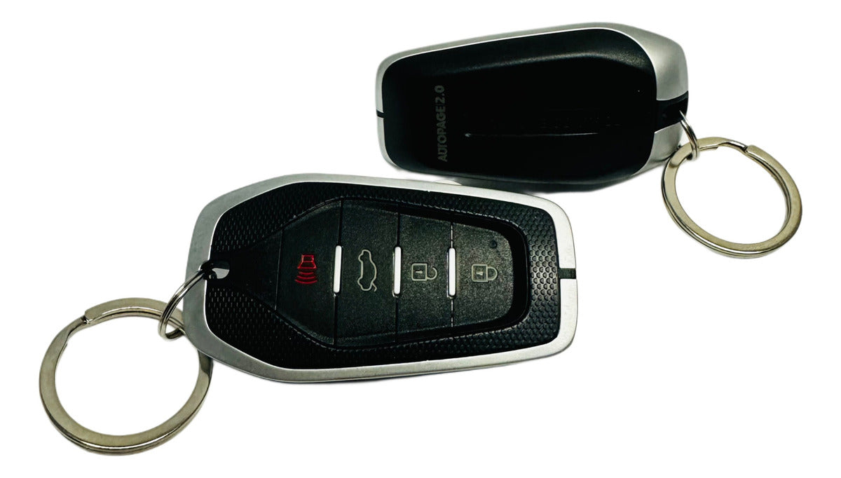 Alarma Automotriz Autopage 325m Con 2controles Sirena Sensor