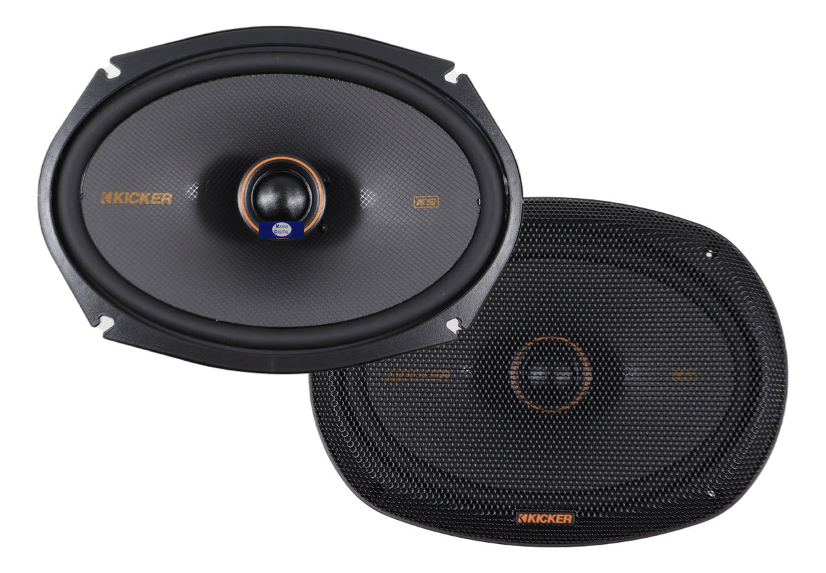Bocinas 6x9puLG Kicker 51ksc6904 2 Vias 300 Watts Color Negro