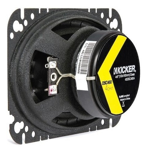Bocinas Kicker Dsc460 43dsc4604 2v 4x6 Pulgadas 120w 30w Rms Color Negro