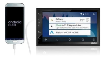 Pantalla 2 Din 6.8 PuLG. Clarion Con Carplay Bluetooth Fx450