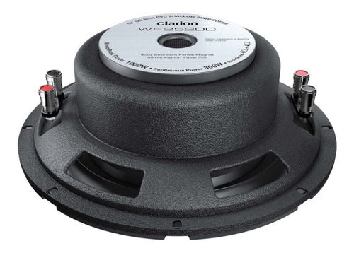 Subwoofer Plano Clarion 10 Pulgadas Wf2520d 1000w Max Color Negro