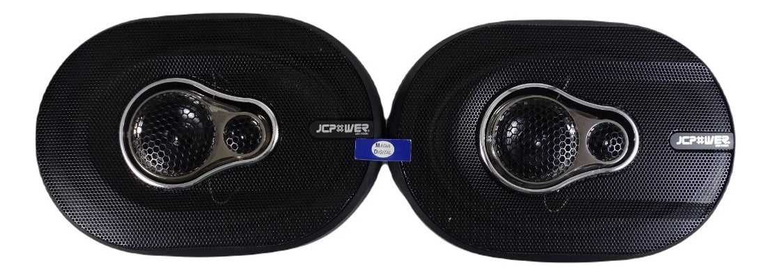 Bocinas 6x9 Pulgadas Jcpower Jc-693 3 Vias 500watts Max Color Negro