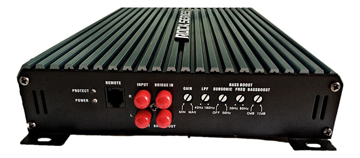 Amplificador Rock Series Rks-p1100.1d 2200w Max 1c Clase D Color Gris