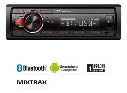 Autoestéreo Para Auto Pioneer Mvh S215bt Con Usb Y Bluetooth