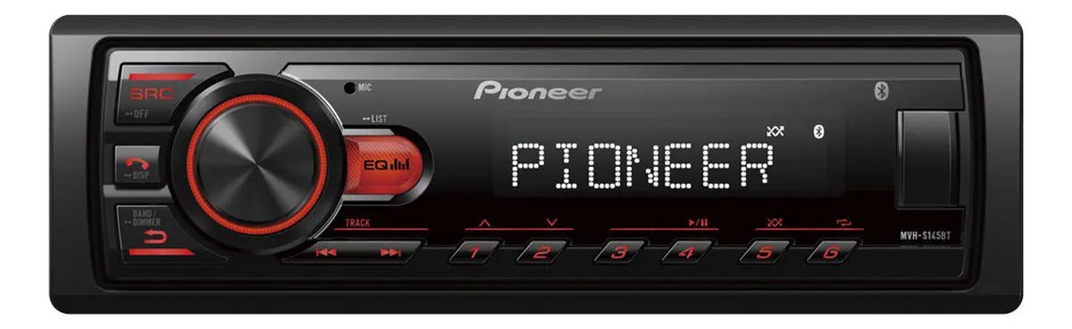 Pioneer Mvh-s145bt 1 Din Bt Usb 50wx4 Display Va Lcd