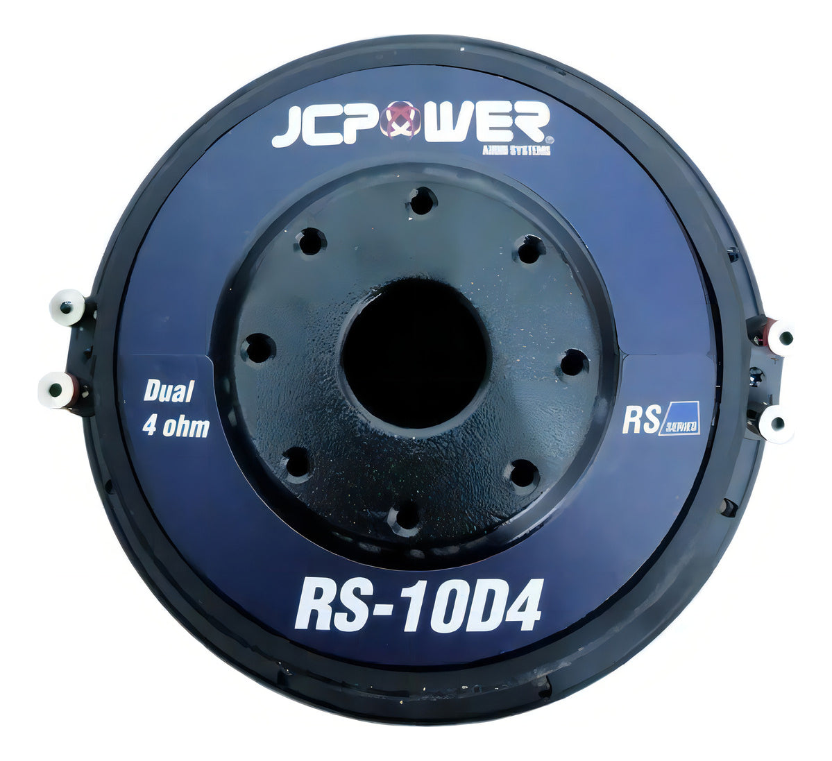 Subwoofer Jc Power Rs-10d4 10 PuLG Doble Bobina 1200w Max Color Negro