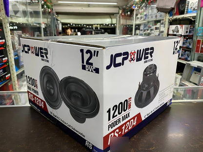 Subwoofer De 12 PLG Jc Power Rs-12d4 Doble Bobina 600w Color Negro