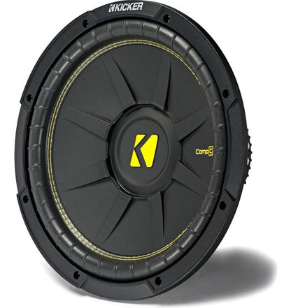 Subwoofer Kicker 12 PuLG 44cwcd124 600w Max Doble Bobina Color Negro/amarillo