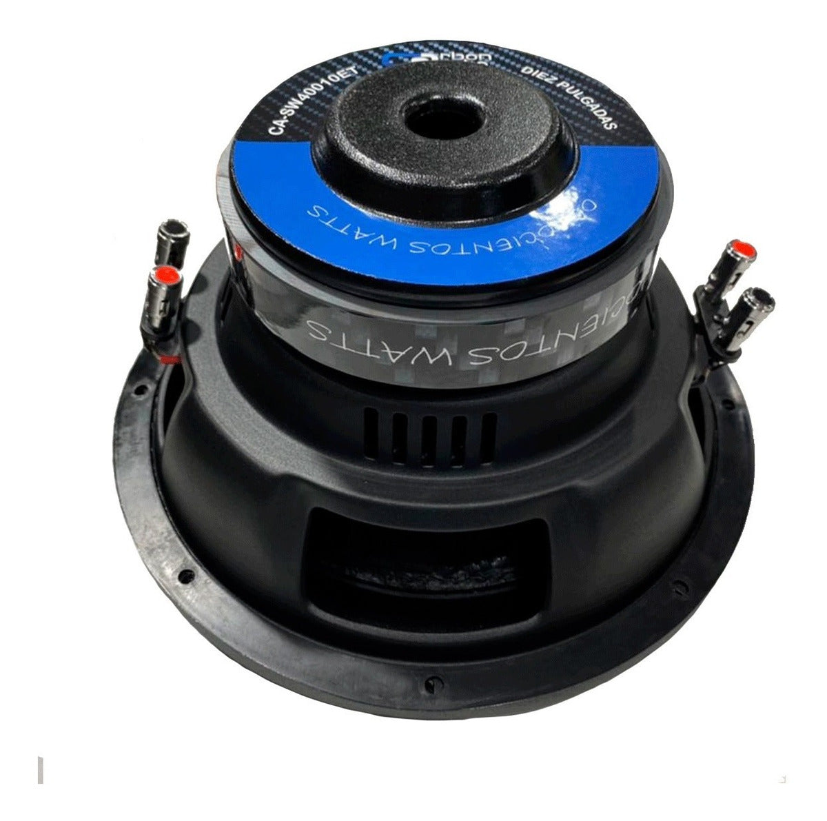 Subwoofer 10 Pulgadas Carbon Audio 800w Entry Doble Bobina Color Negro
