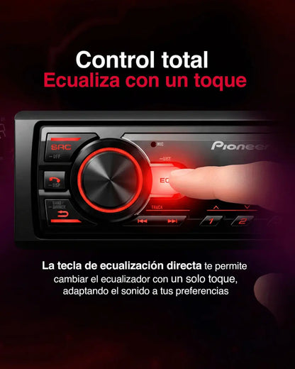 Pioneer Mvh-s145bt 1 Din Bt Usb 50wx4 Display Va Lcd