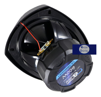 Bocina Carbón Audio 6x9 Serie Entry Off-road 600w Max Power Color Negra