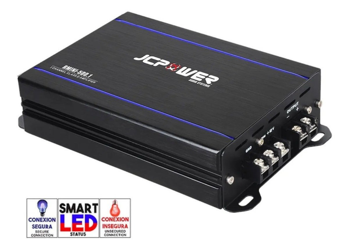 Amplificador Jc Power Rmini-500.1 1 Canal Clase D 1000w Nano