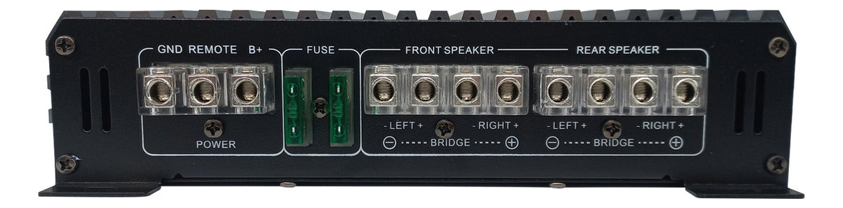 Amplificador De 4 Canales Clase A/b De 450 Watts Rms A 4 Ohm X 2, 2400 Watts Maximons Rock Series Rks-p110.4