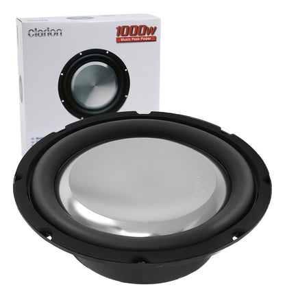 Subwoofer Plano Clarion 10 Pulgadas Wf2520d 1000w Max Color Negro