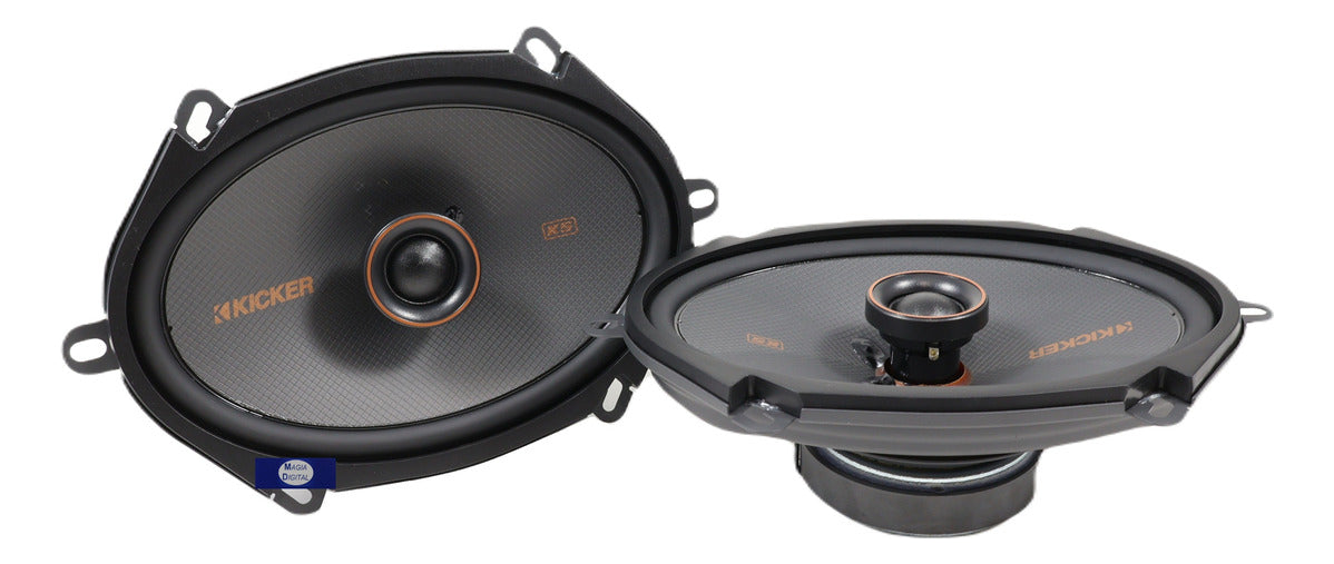 Bocinas 6x8 Pulgadas Kicker 51ksc6804 150 Watts Coaxiales Color Negro