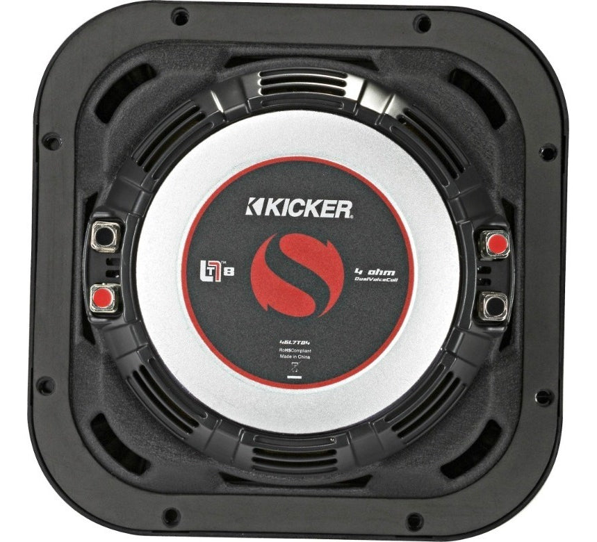 Subwoofer Kicker L7 Plano L7t8 46l7t84 8 Pulgadas 700w Color Negro