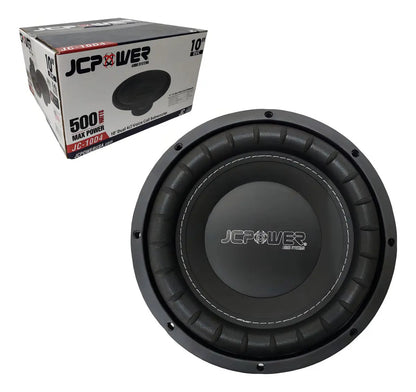 Subwoofer Jc Power Jc-10d4 10 Pulgadas Doble Bobina 500w Max Negro